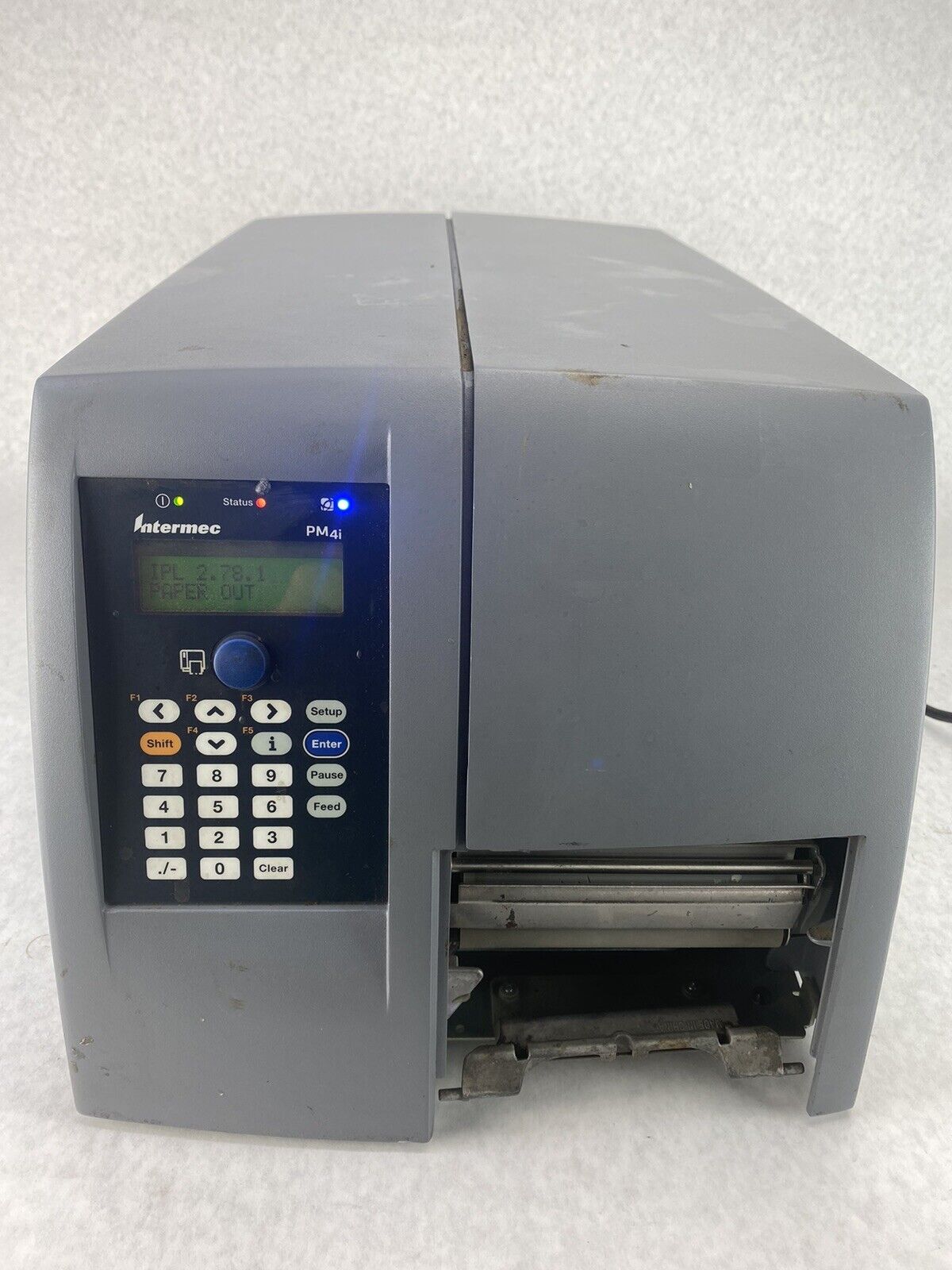 Intermec PM4i EasyCoder USB Ethernet Thermal Barcode Label Printer TESTED FAIR