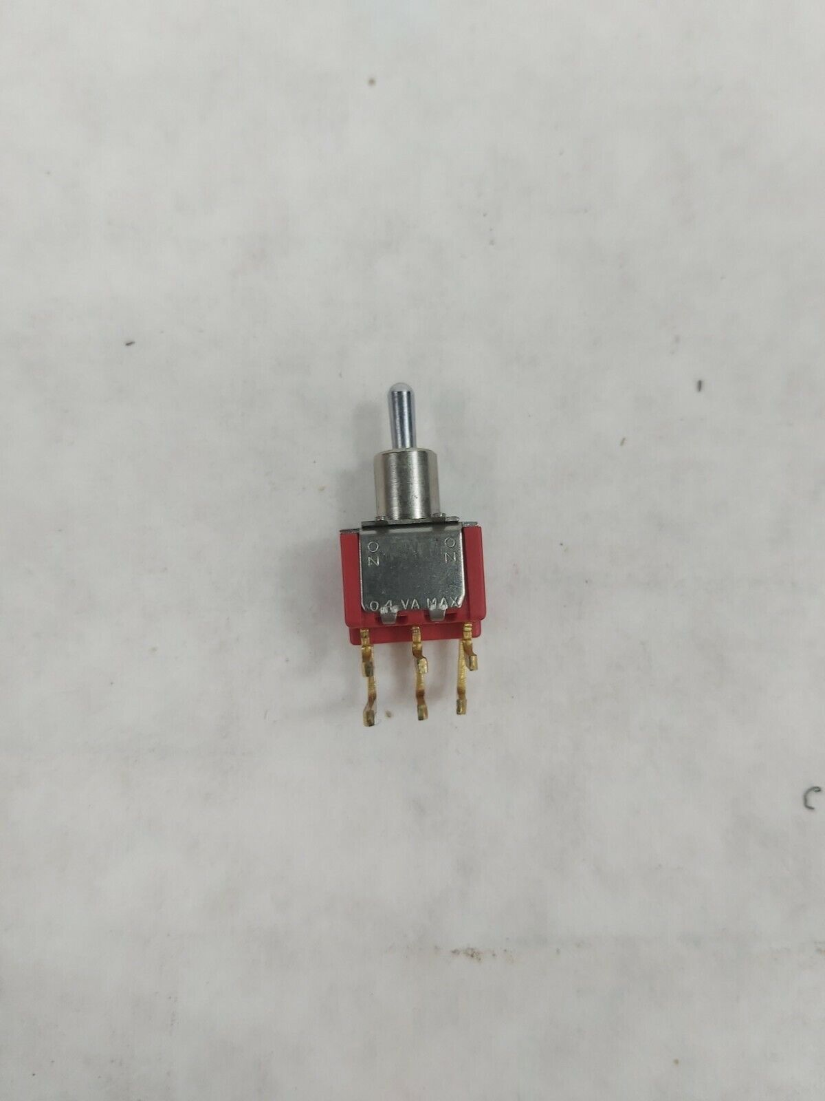 C&K DPDT Toggle Switch 2 Position ON/ON 7201 Series (Red) Lot of 2