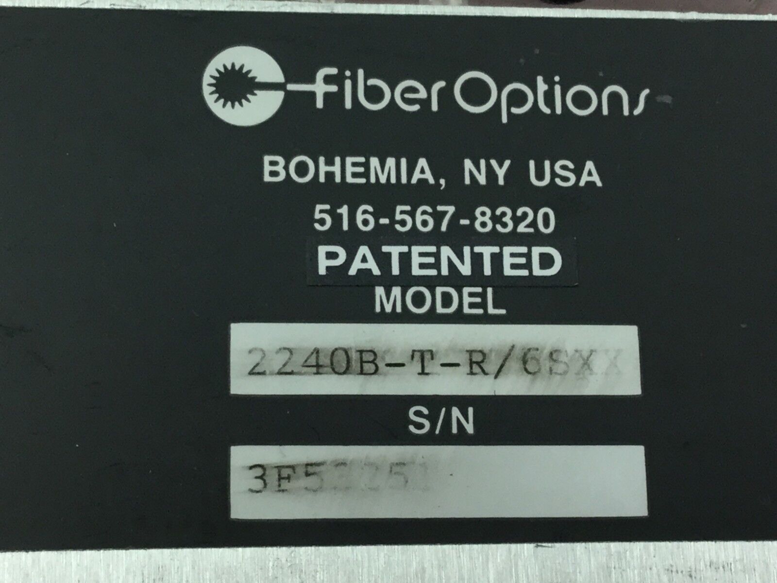 Fiber Options Fiber Optic TX  2240B-T-R/6SXX   Untested