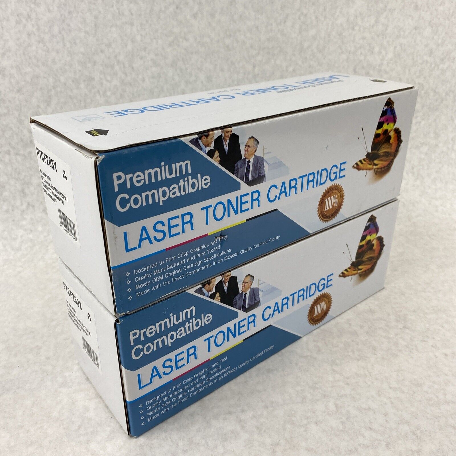 Lot of 2 Premium Compatible PTCF283X Laser Toner Cartridge For HP LaserJet Pro
