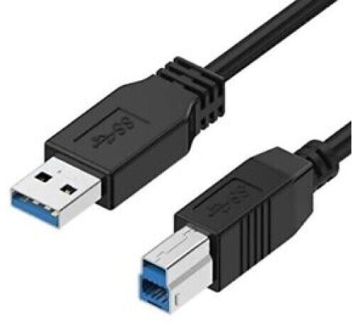 Lot(2) Genuine HP 917468 SS USB 3.0 Cable A-Male to B-Male 6ft Black