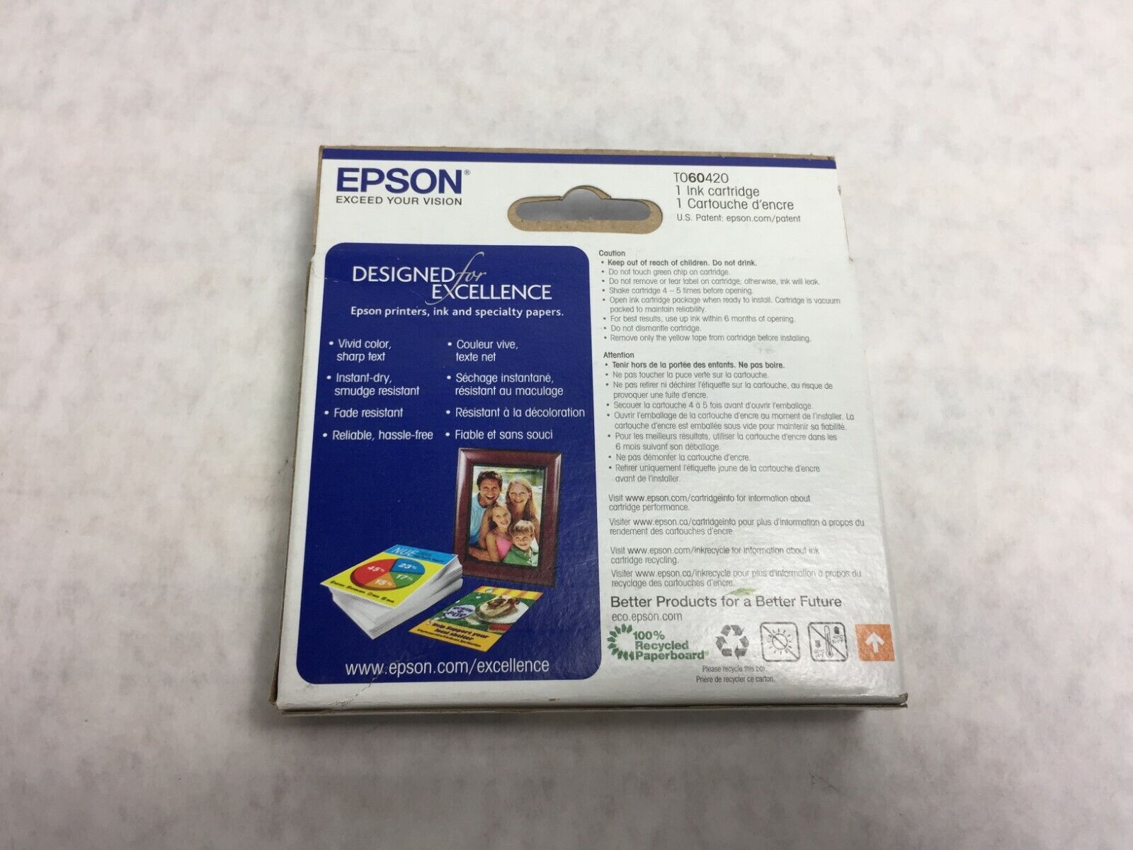 OEM Epson 60 Yellow Ink Cartridge Standard T060420  Factory Sealed  12/2018