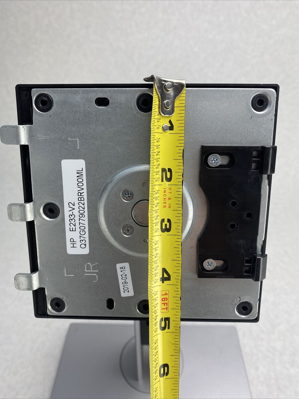 Jarlly 921007-0001 Monitor Stand Base E233-V2 Black and Silver 920693-702