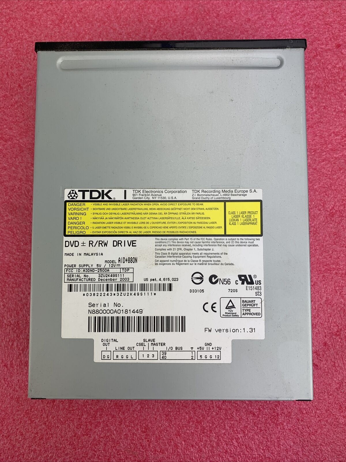 TDK AID+880N DVD R-RW Internal Drive