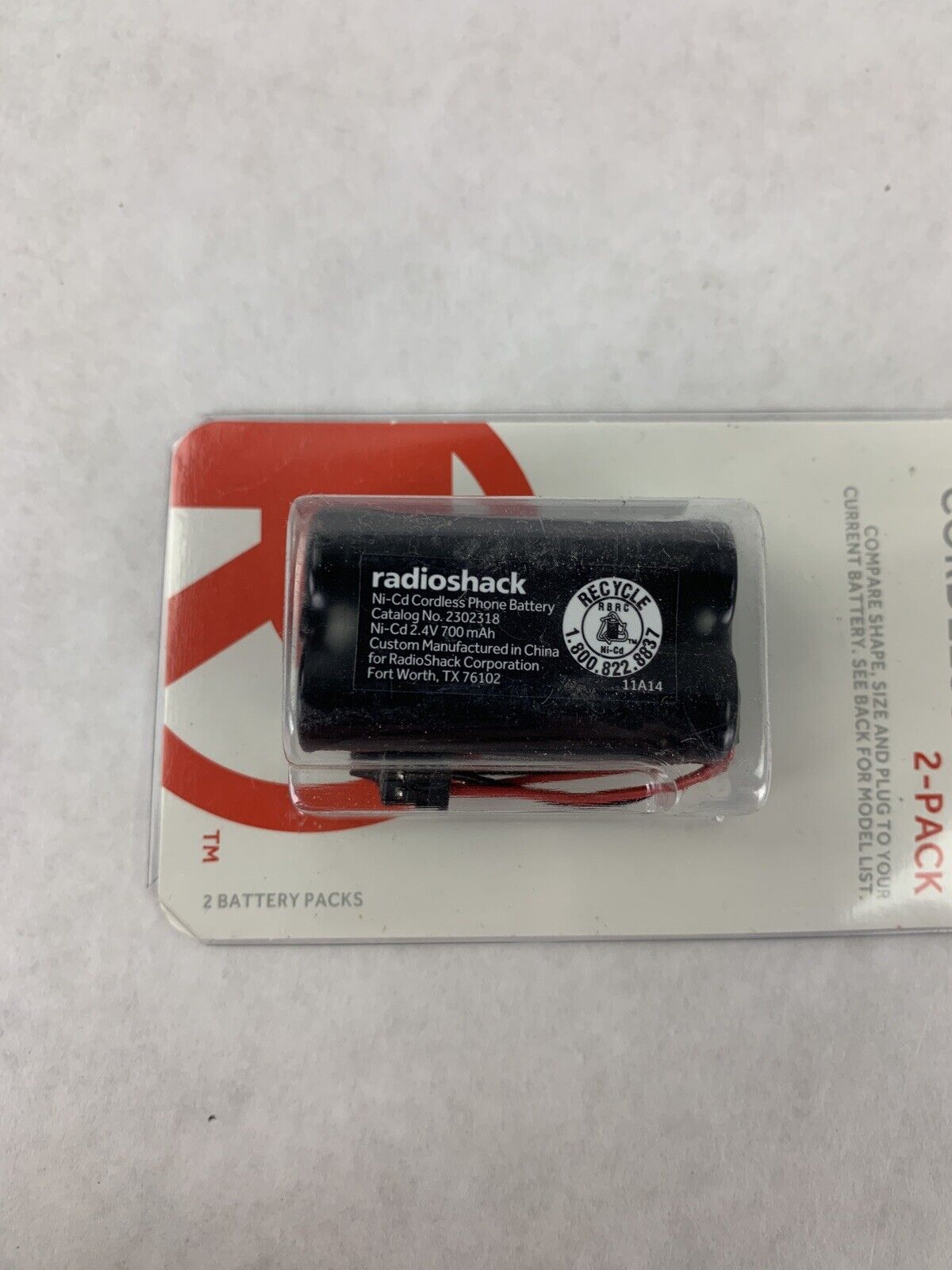New OEM RadioShack700mAh 2.4 V Ni-MH Cordless Phone Battery 2302318