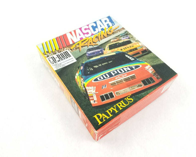 NASCAR Racing (Papyrus, 1994) - PC Windows CD-ROM With Manual and Box