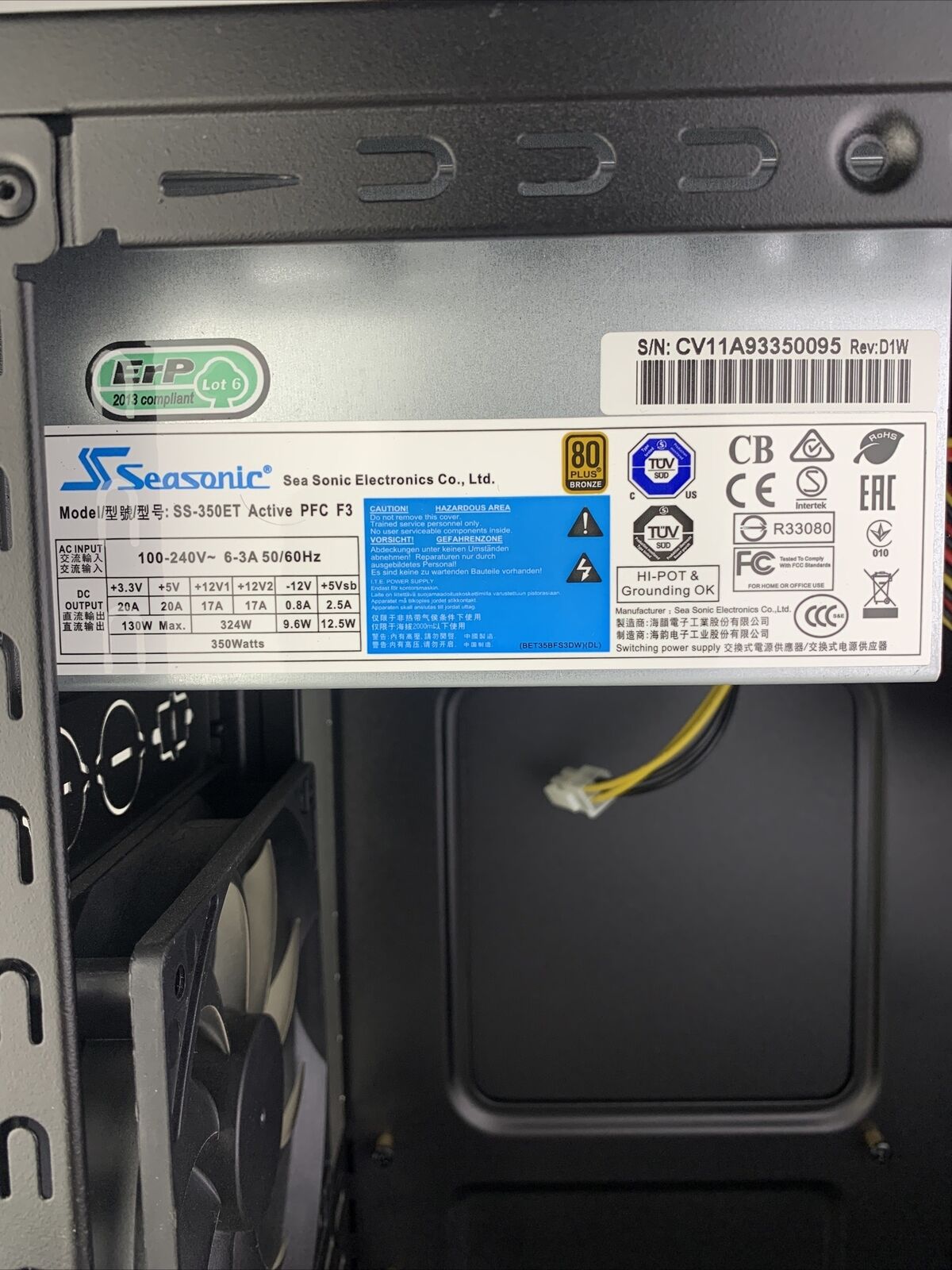 Rosewill LINE-M Micro-ATX Case w/ Seasonic SS-350ET 350W Power Supply