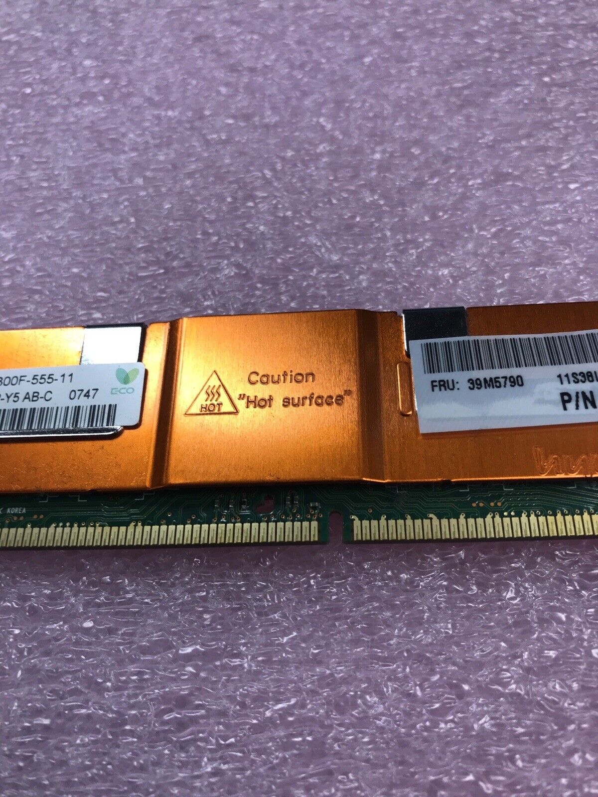 Hynix 4GB Kit 2x2GB 2Rx4 PC2-5300F-555-11 HYMP525F72CP4D2-Y5