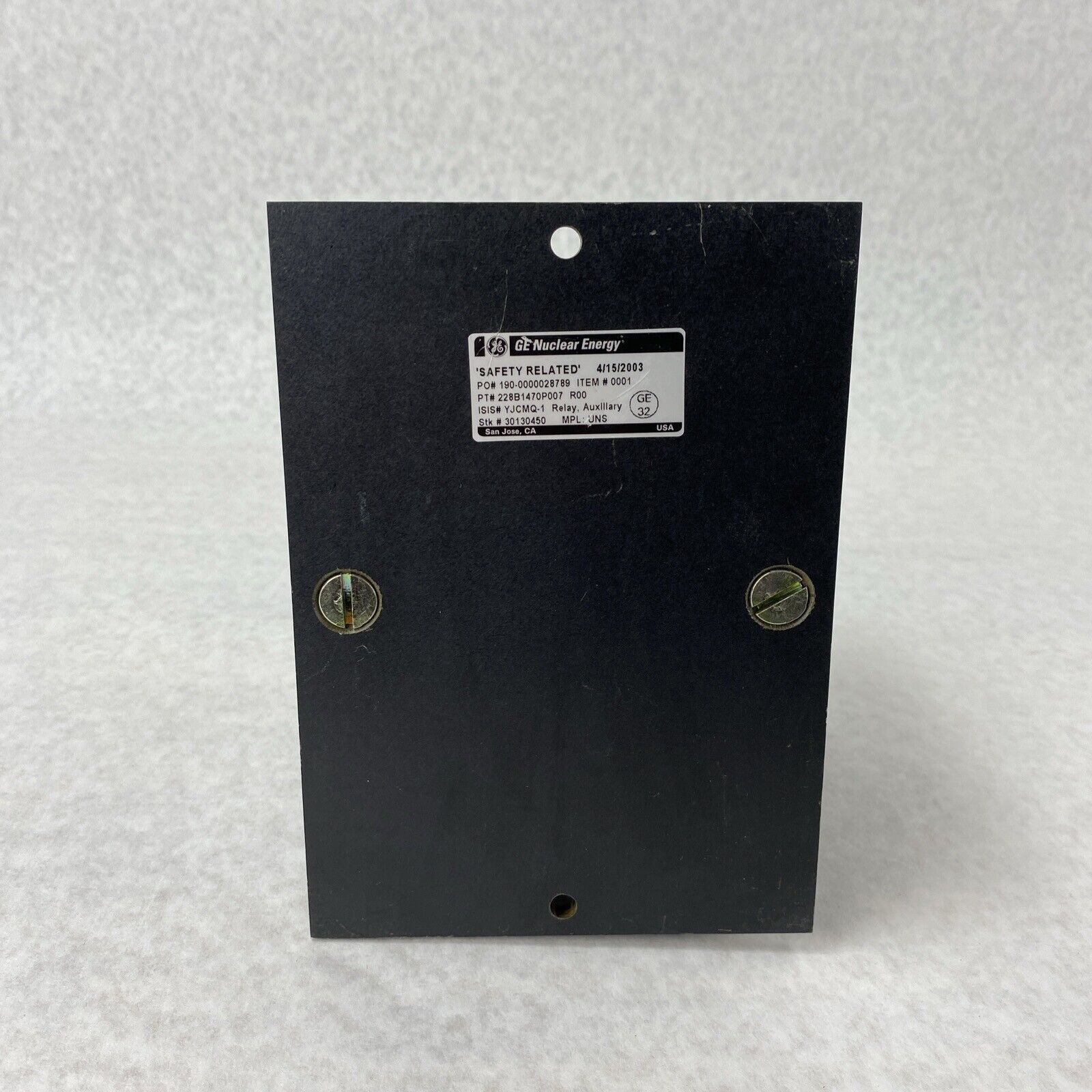 GE 12HFA151A1H Auxiliary Relay HFA 250 Volts