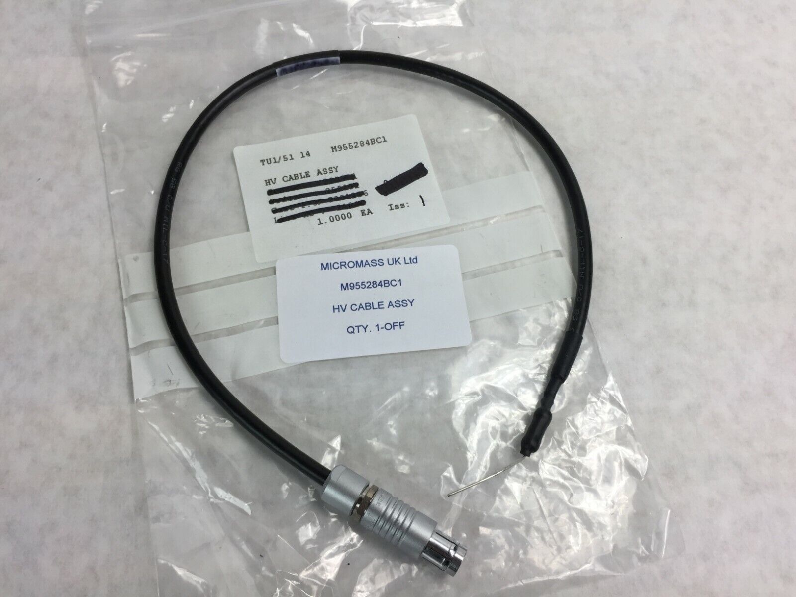 Waters Micromass HV Cable Assy  M955284BC1