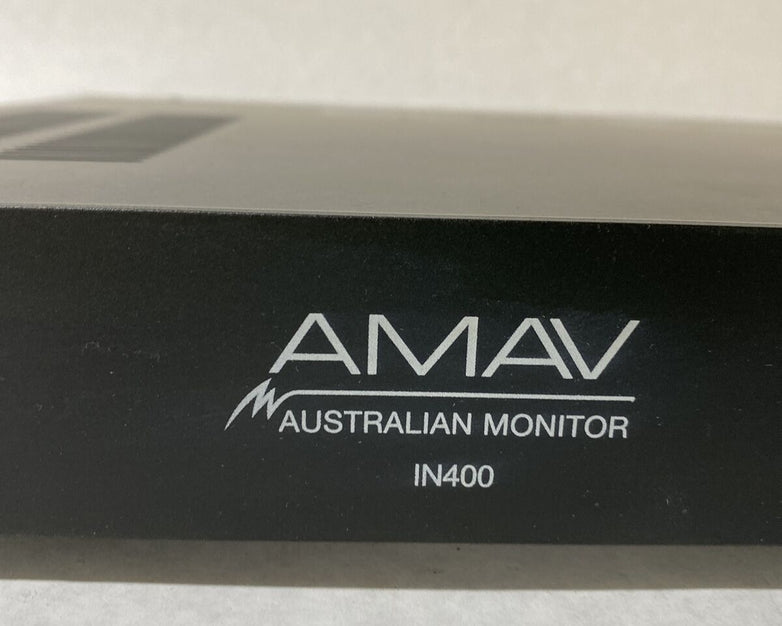 AMAV IN400 Australian Monitor Audio Amplifier NEEDS REPAIR