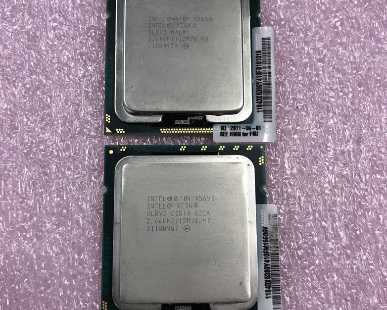 (Lot of 2) Intel Xeon X5650 SLBV3 2.66GHz (Tested and Working)
