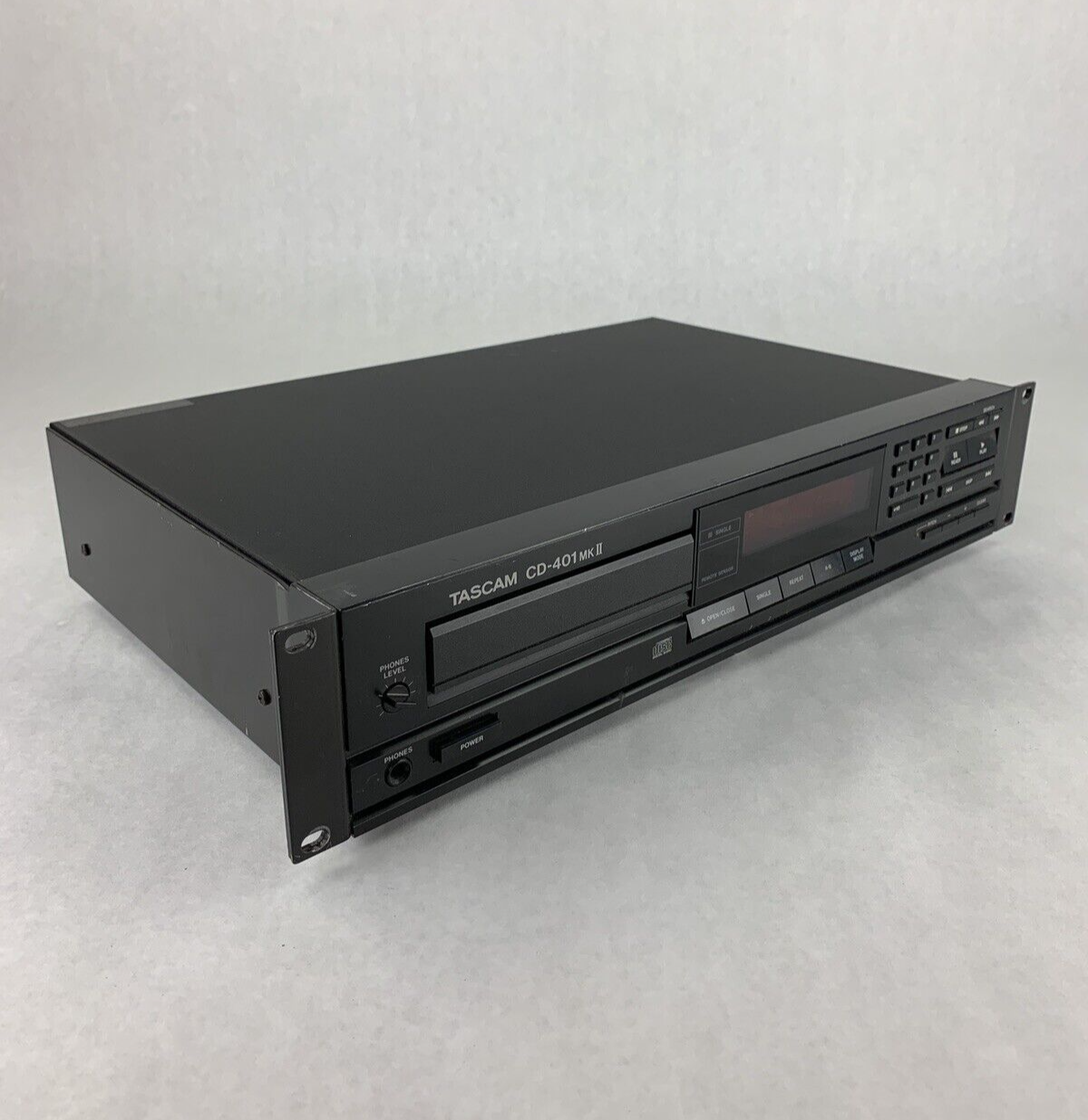 Tascam CD-401 mkII Professional CD Player Broken CD Tray For Parts and Repair