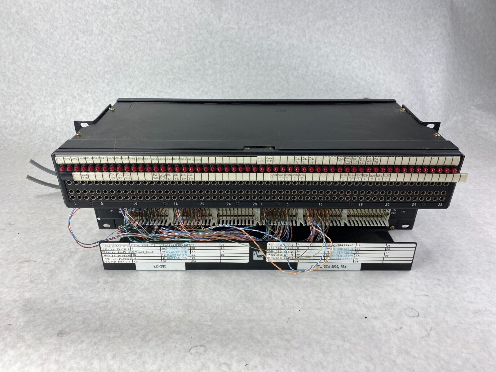 ADC 4-24419-0305 DSX-DR19-CAB 4-24419-0292 DR 19 Rear Cross Connect Patch Panel