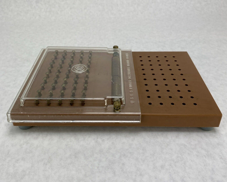 Vintage USES Finger Dexterity Board Clear Cover