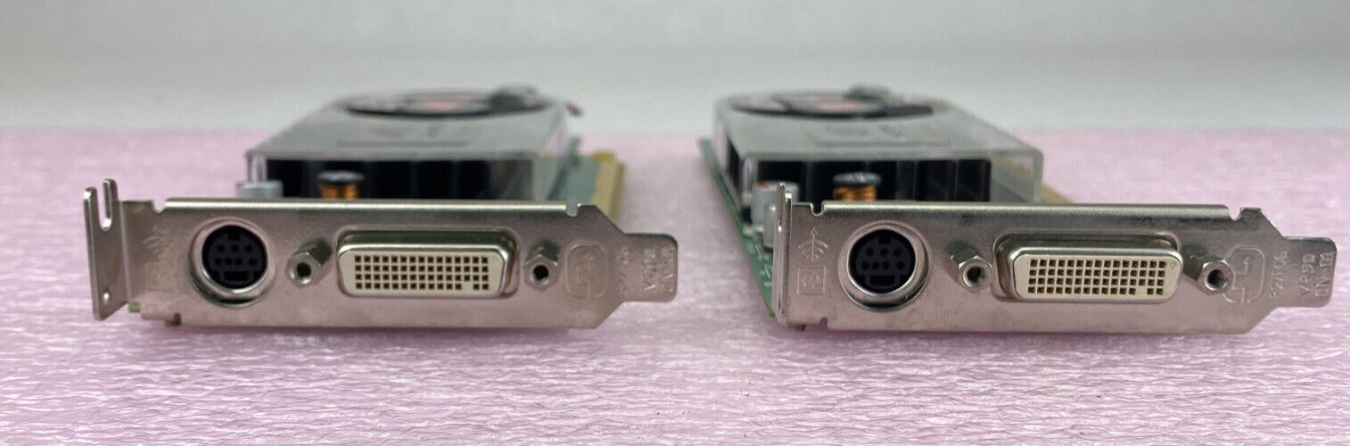 Lot of 2 ATI 0Y104D Radeon HD 3450 256MB DDR2 PCIe DMS-59 S-Video Low Profile