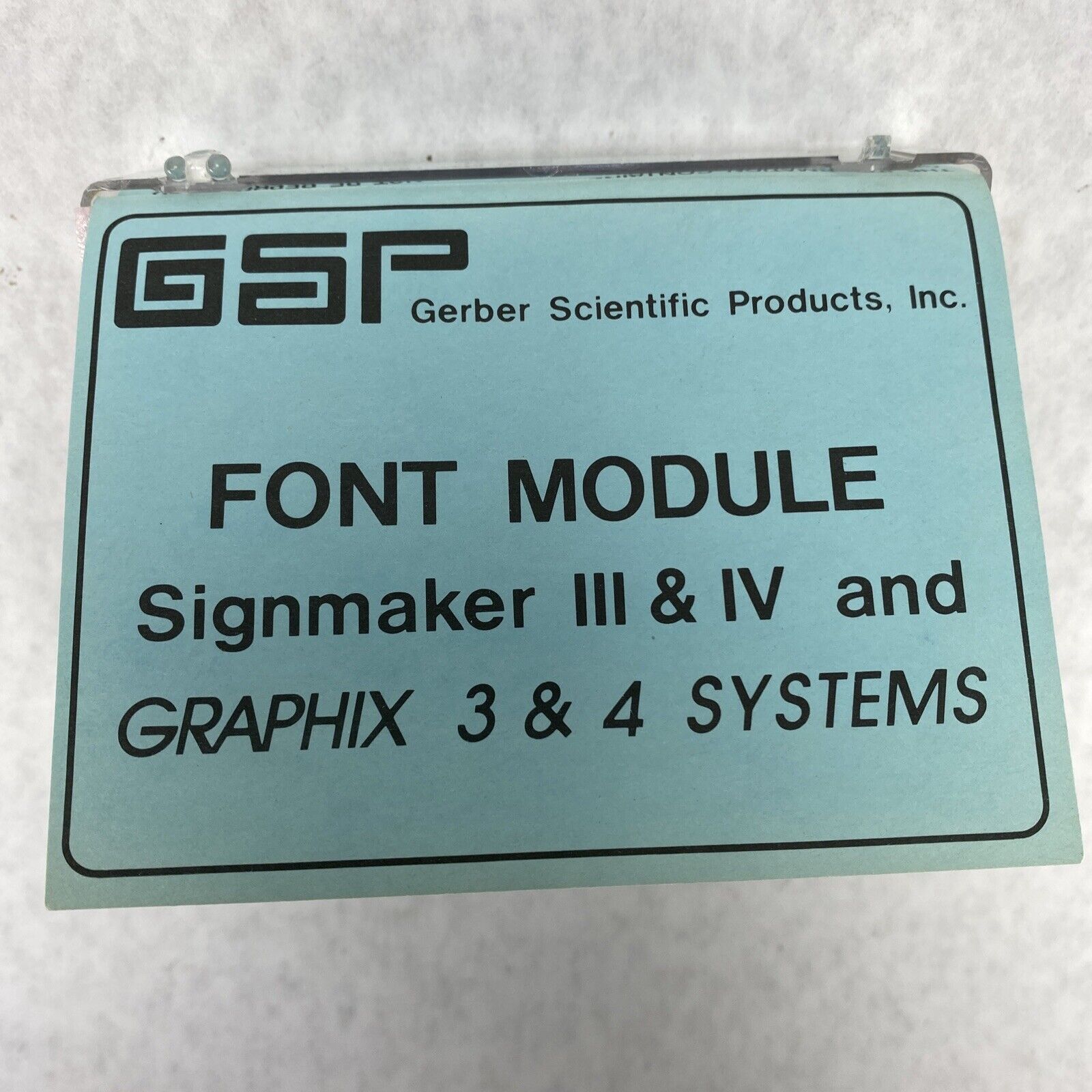 Gerber Scientific PD18222 Garamond Bold Signmaker III & IV Graphix 3 & 4