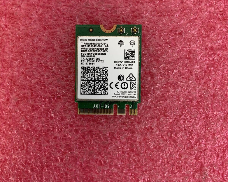 Intel 8265NGW Dual Band Wireless-AC Bluetooth WiFi M.2 Card