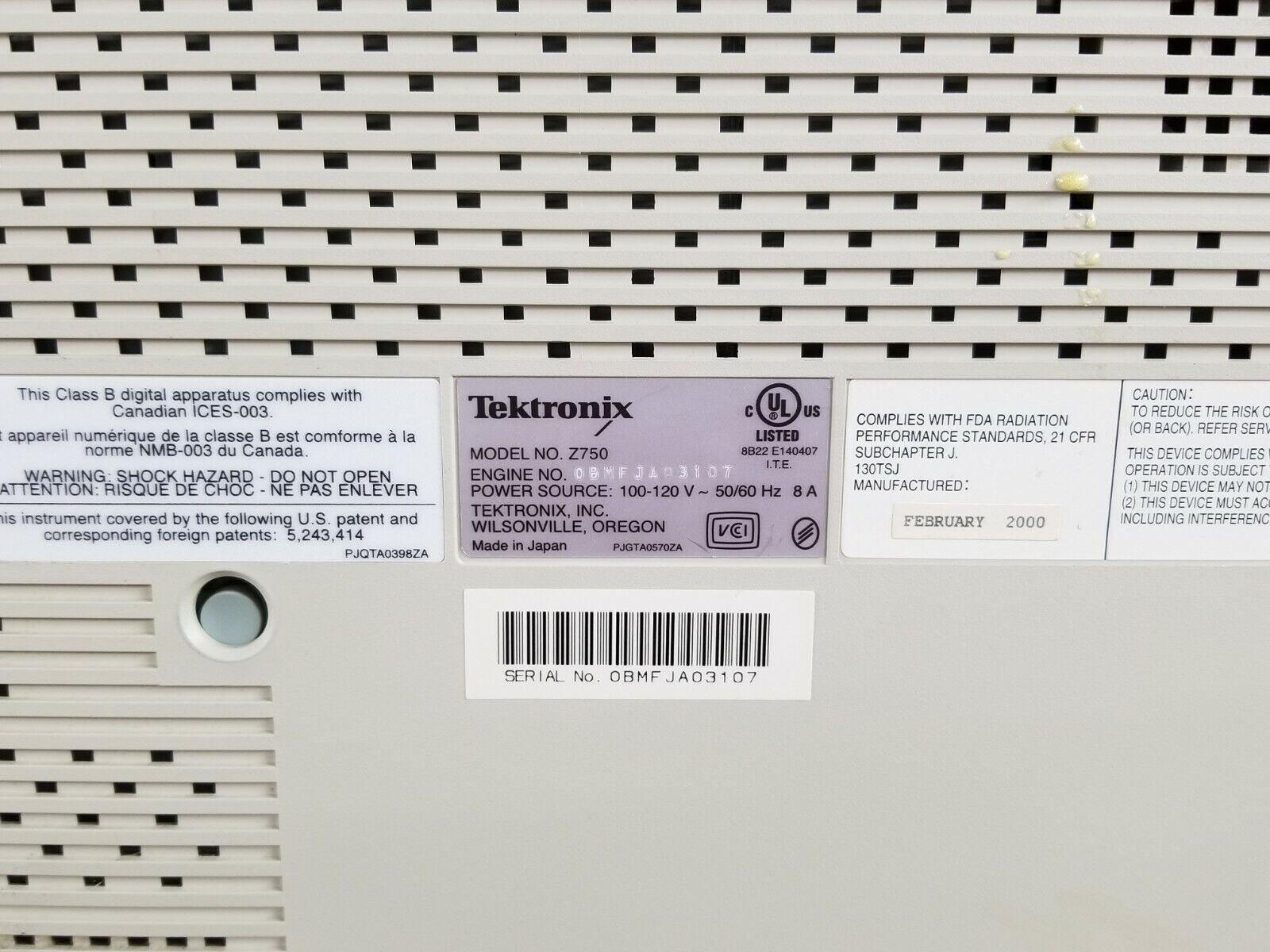Tektronix Phaser 750 TekColor For Parts or Repair
