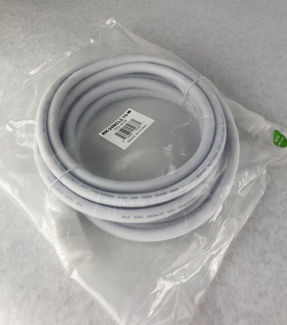 Monoprice HH-24NCL2-15-W  15Ft High Speed HDMI Cable White PID 4036