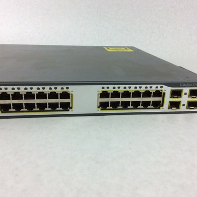 Cisco Catalyst WS-C3750G-24TS-S1U 24 Port Gigabit Network Switch