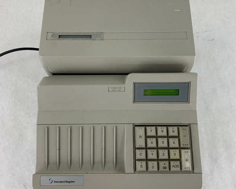 Standard Register TE1916 MICR Check Encoder Tested Need New Ribbon