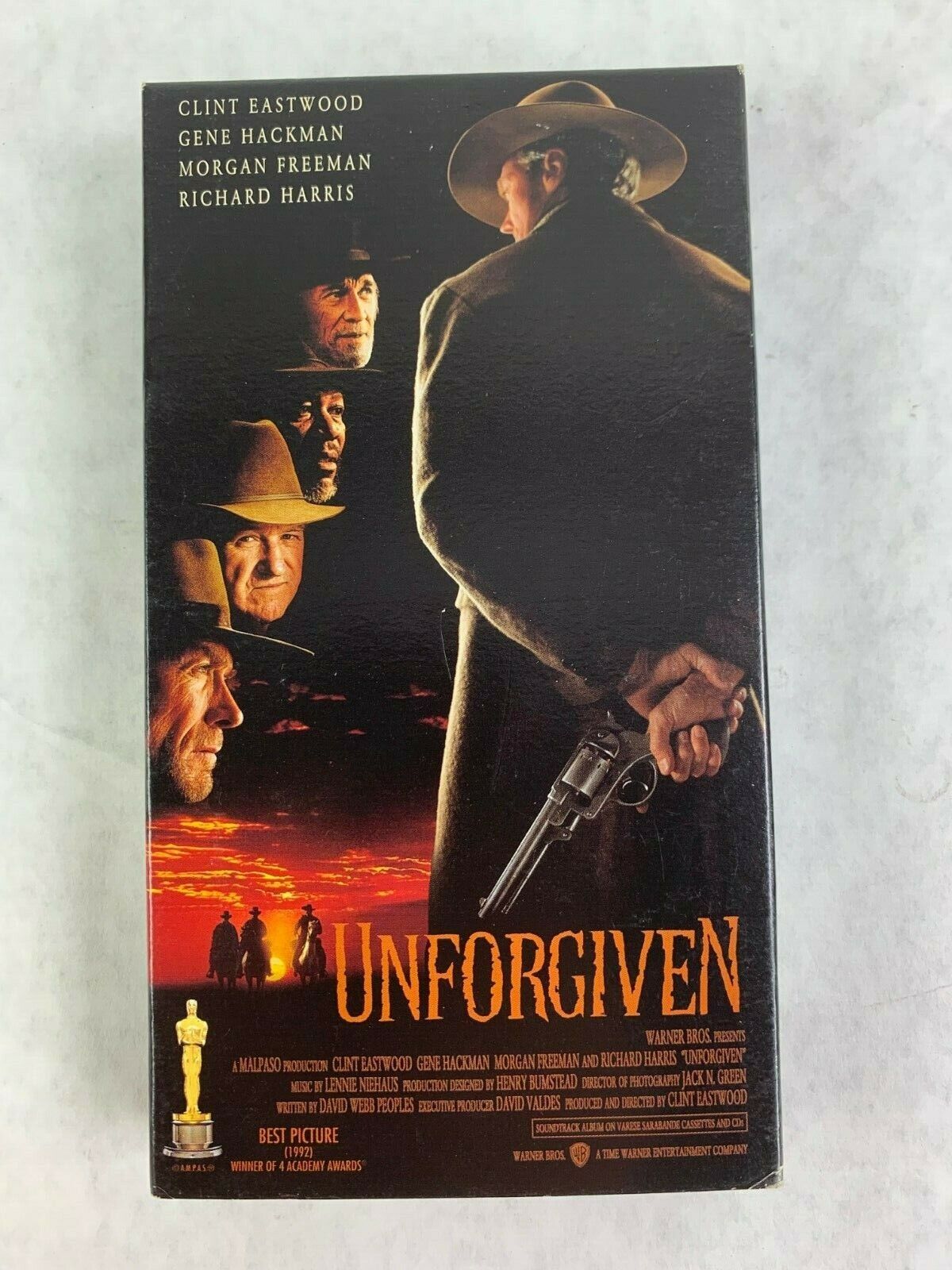 Vintage Classic Unforgiven 1993 VHS Tape Movie Clint Eastwood Western
