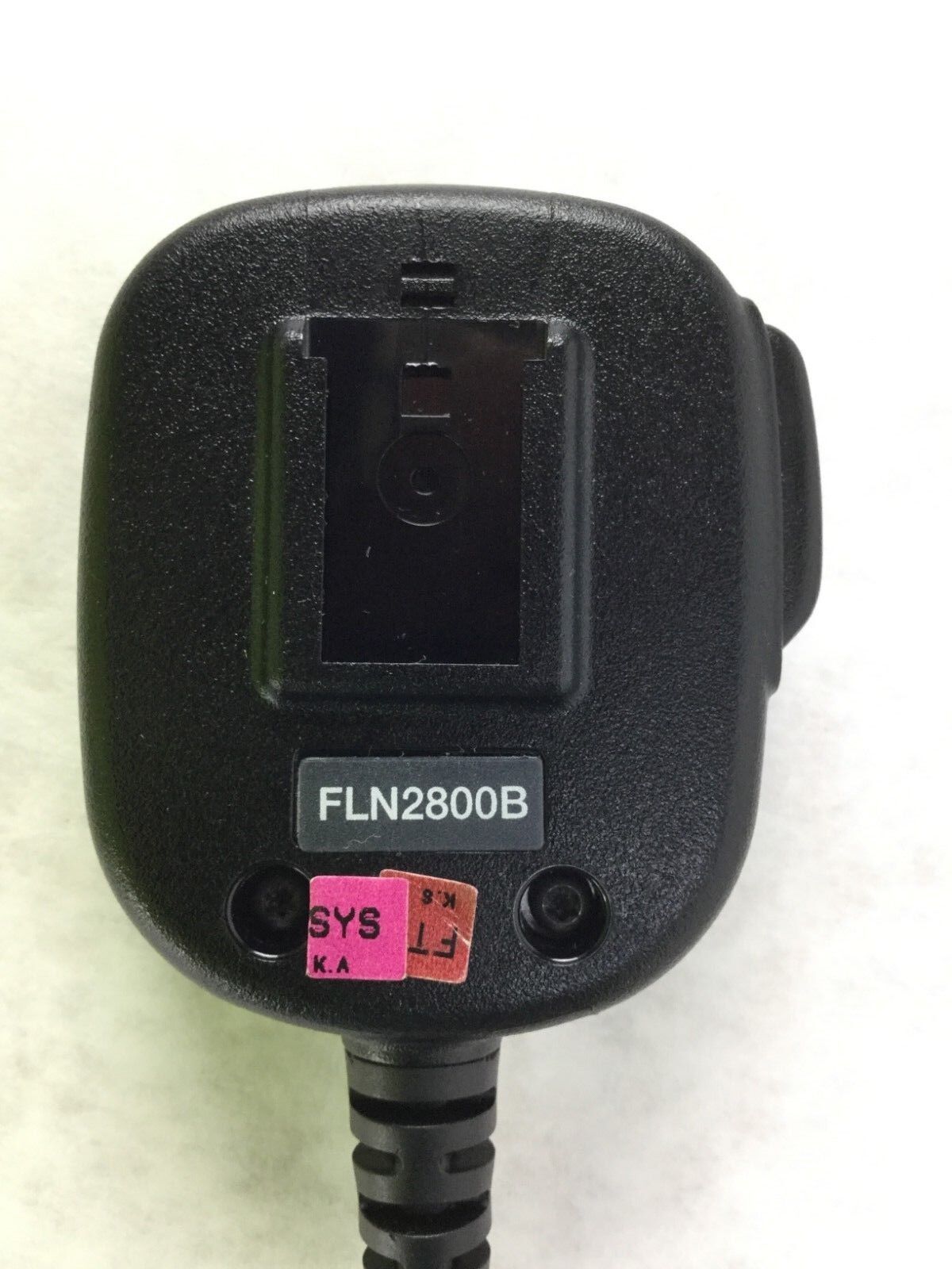 Genuine Motorola FLN2800B Push To Talk Microphone,  No Back Clip