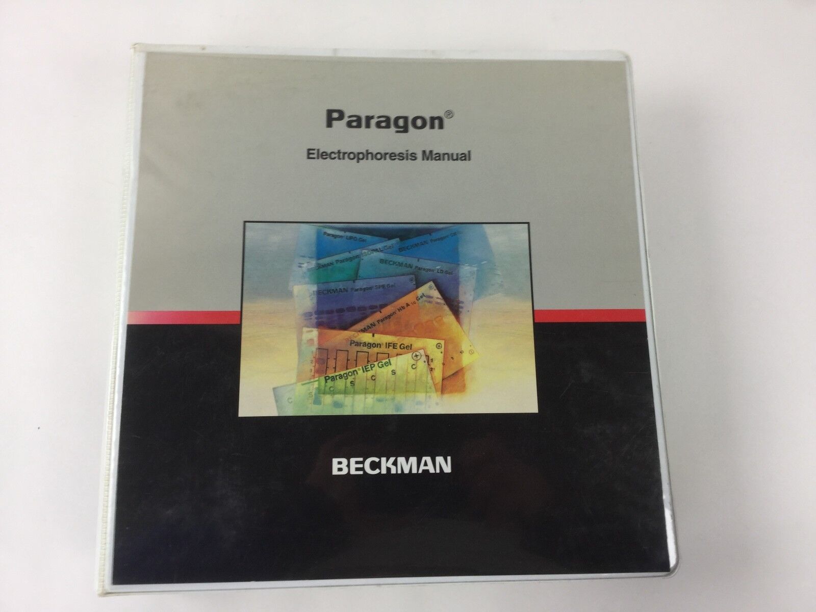 Paragon Electrophoresis Manual Beckman in Binder with Multiple Tabs