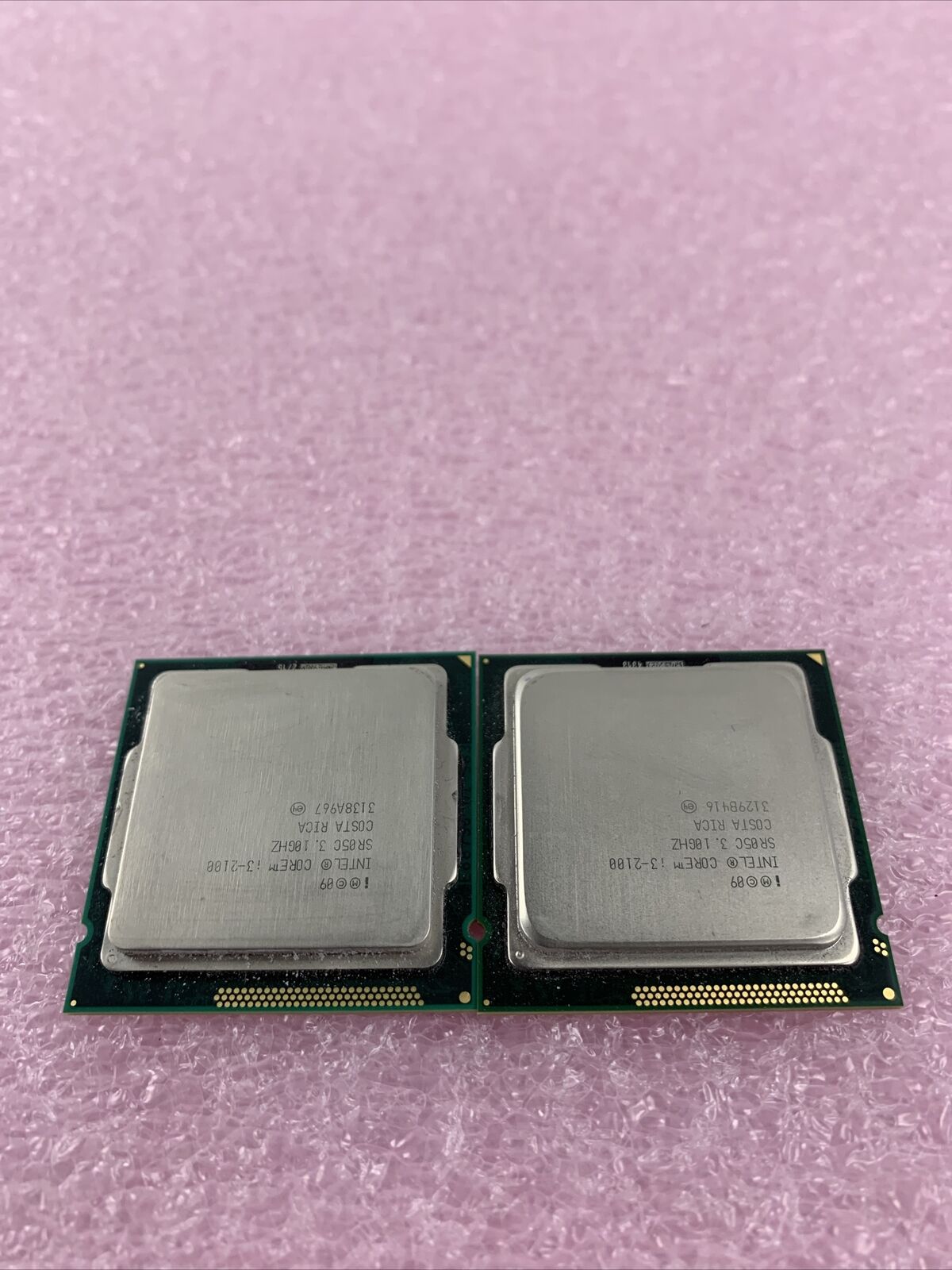 Lot of 2 Intel Core i3-2100 3.1GHz Processor