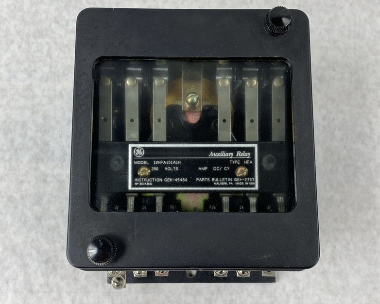 GE 12HFA151A1H Auxiliary Relay HFA 250 Volts