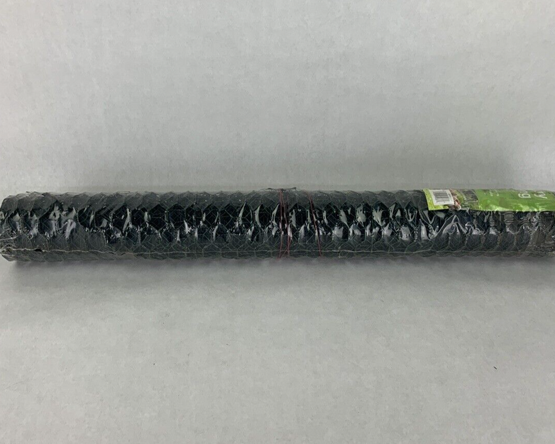 Green Vinyl-Coated Poultry Netting 741914 SIM 36" H 25' Roll 1" Mesh VRR31410