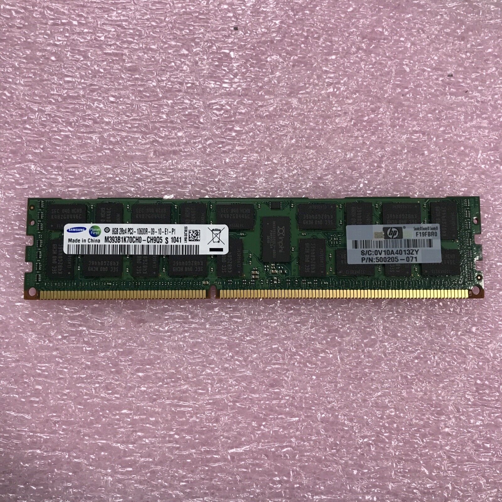 Samsung 64 GB Kit 8x8GB 2Rx4 PC3-10600R-09-10-E1-P1 Server Ram