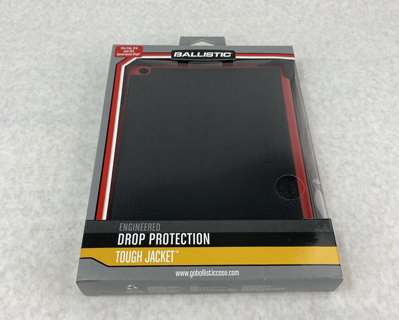 Ballistic SA0660-M355 Tough Jacket Case for Apple iPad 2nd 3rd 4th Gen Black/Red