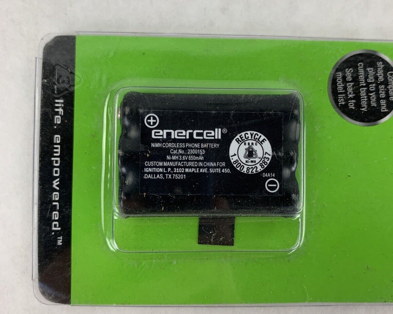 New Enercell Cordless Phone Battery 650mAh 3.6V 2300153