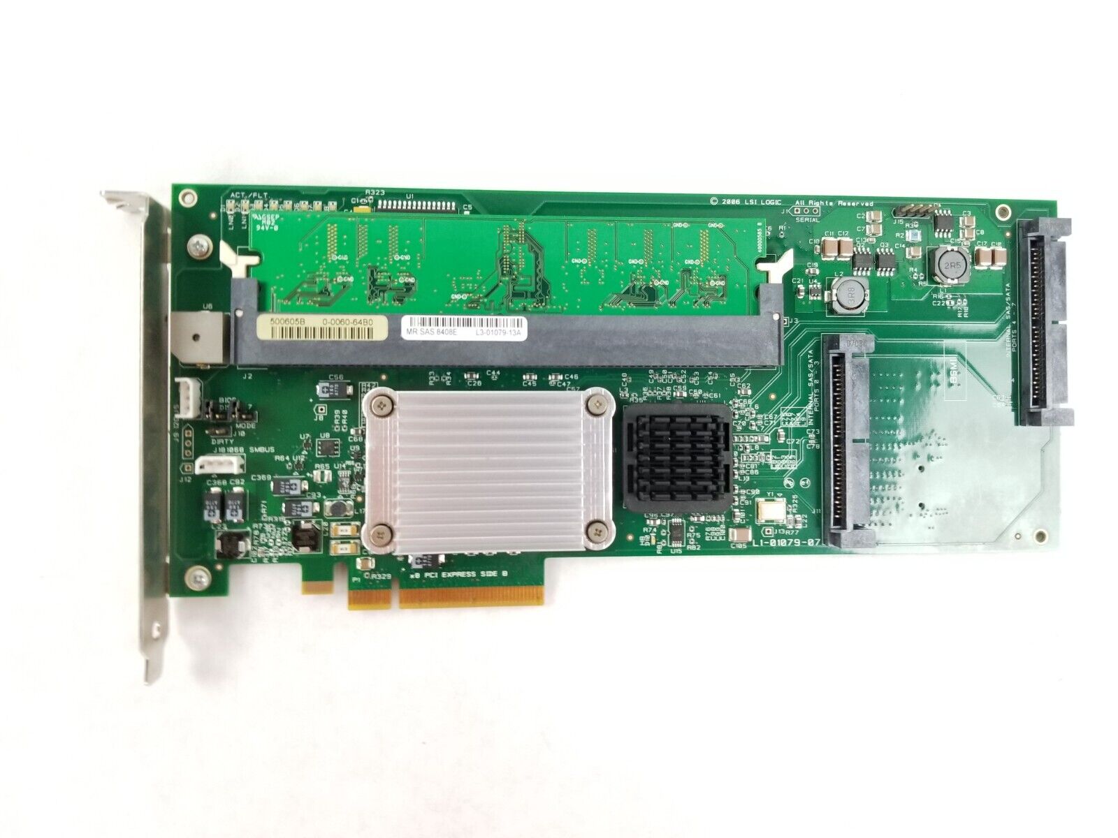 LSI SAS 8408e SAS RAID Controller Card D29815-151 DDR2 L3-01079-13A
