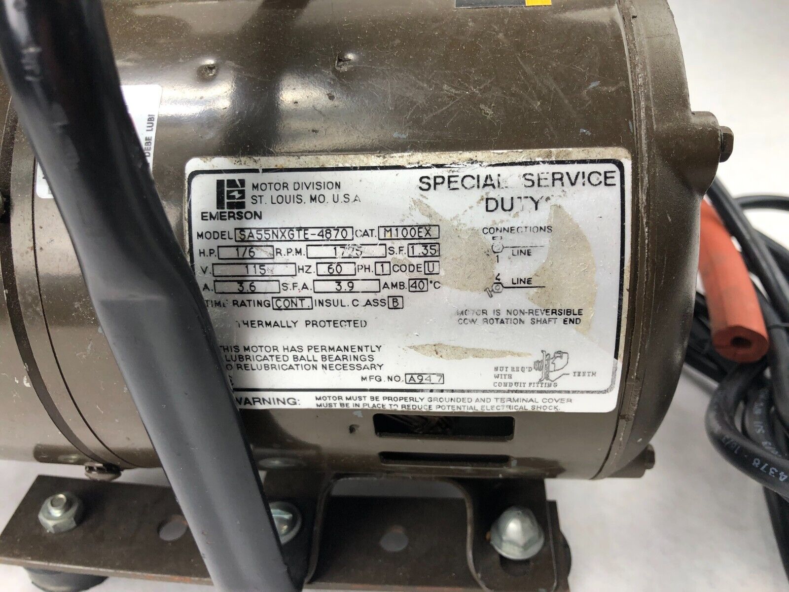 Gelman Instrument Co. Little Giant 13154 Pressure Vacuum Pump Emerson SA55NX