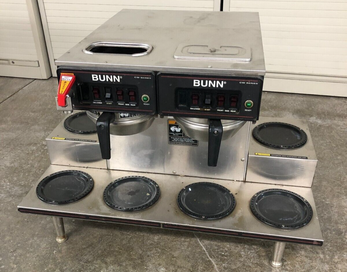 Bunn CWTF 0/6 Twin Commercial Automatic Coffee Maker w/ 6 Warmers