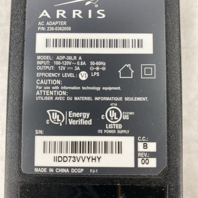 Arris ADP-36LR A Genuine OEM 36W 12V 3A AC Power Supply Adapter