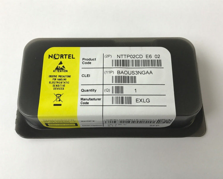 Genuine Nortel NTTP02CD OC-3/IR-1 SFP Transceiver, 1310nm, 10km