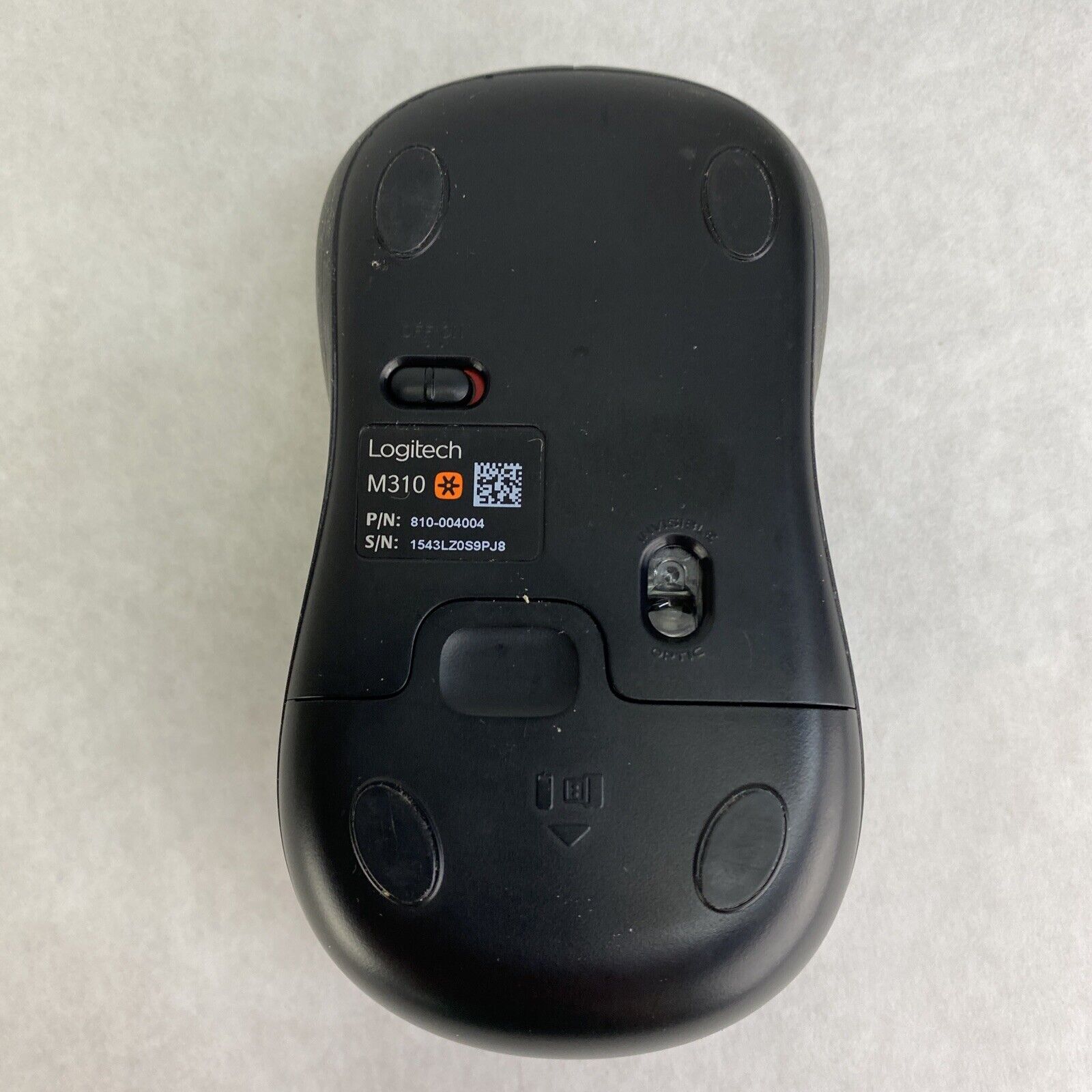 Logitech 810-004004 USB Wireless M310 Optical Mouse WITH Reciever DONGLE