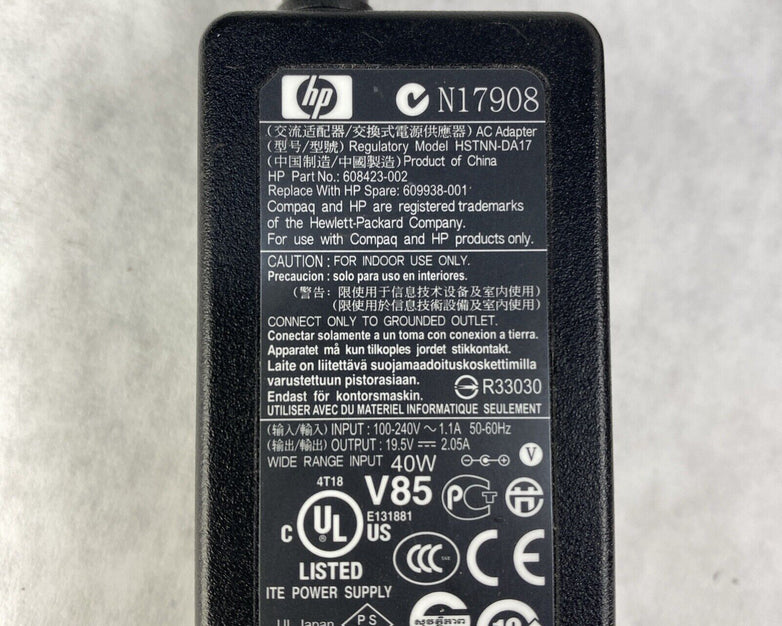 Lot(5) HP 608423-002 Genuine 40W AC Adapter 19.5V 2.0A Laptop Charger 609938-001