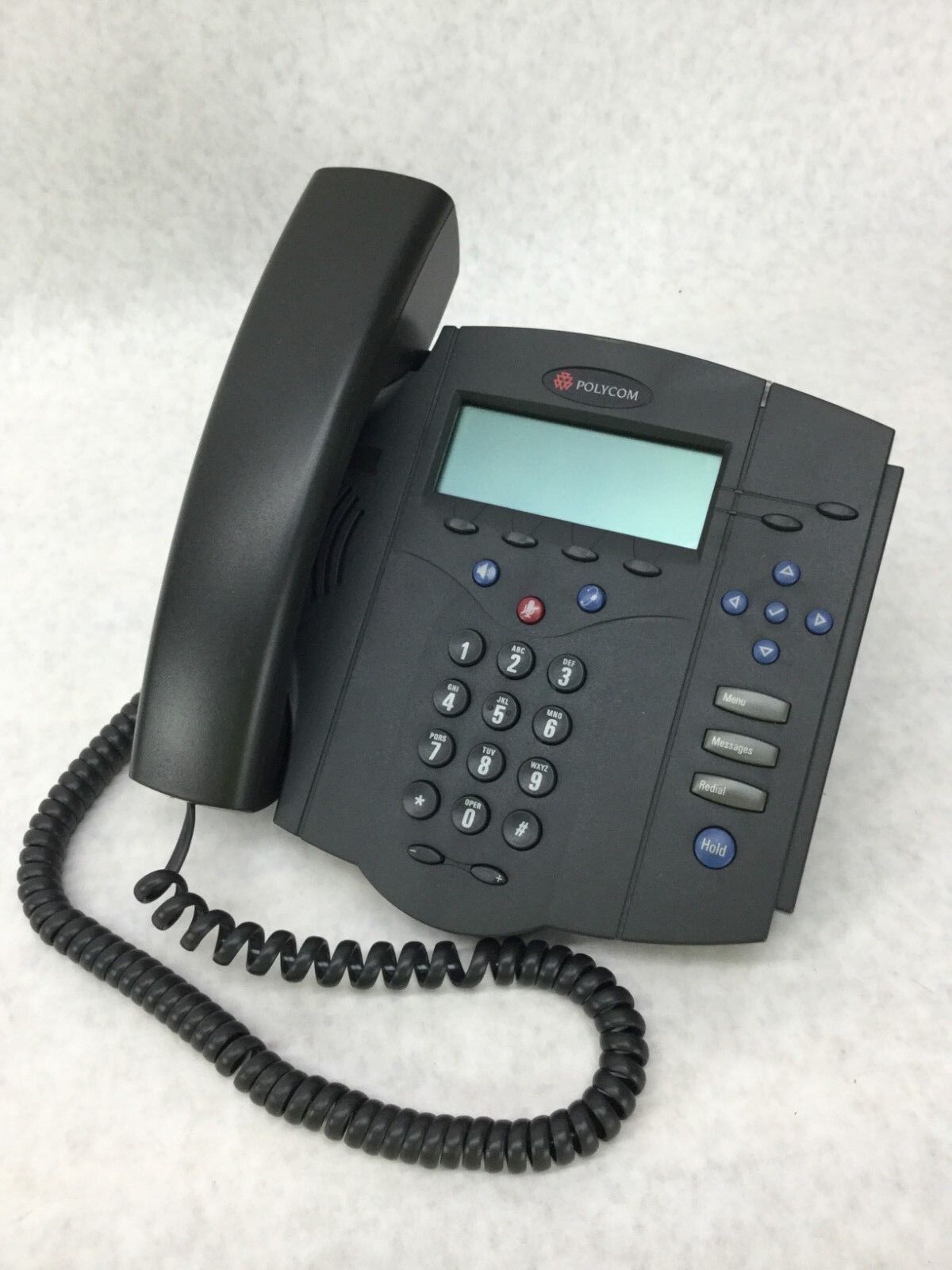 POLYCOM SoundPoint IP 430 SIP Includes Back Stand Plate  Tested WORKS