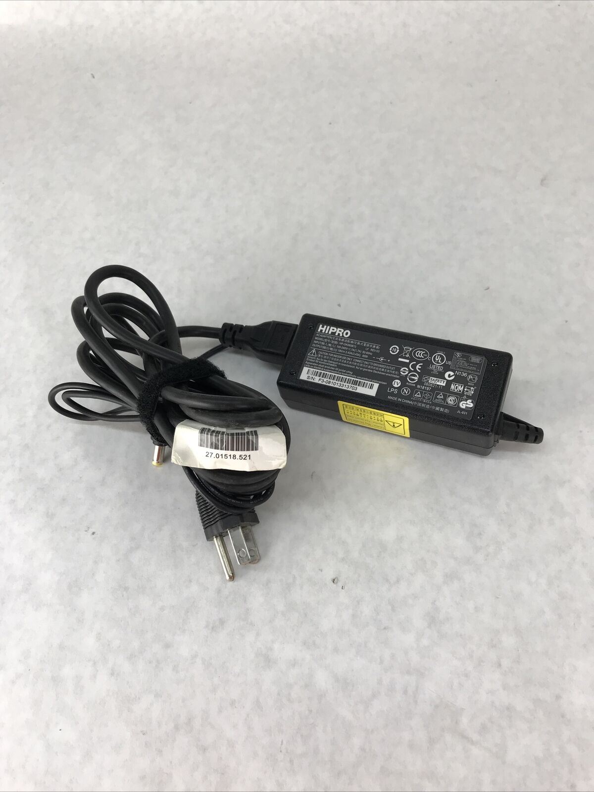 Genuine HIPRO HP-OK065B1 AC Power Adapter for Acer Laptop Charger 19V 3.43A 65W