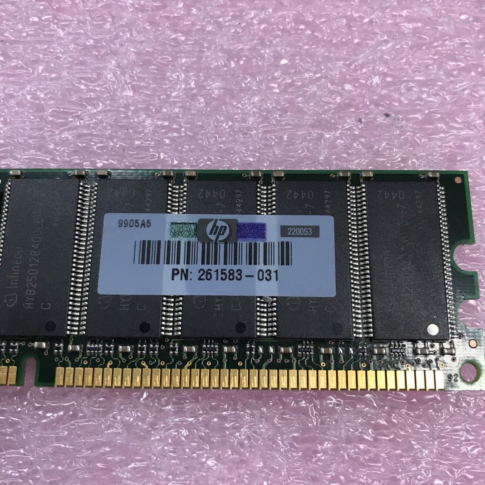 (Lot of 2) 256MB DDR266 CL2 ECC C3844822 HYS72D32501HR-7-C 261583-031