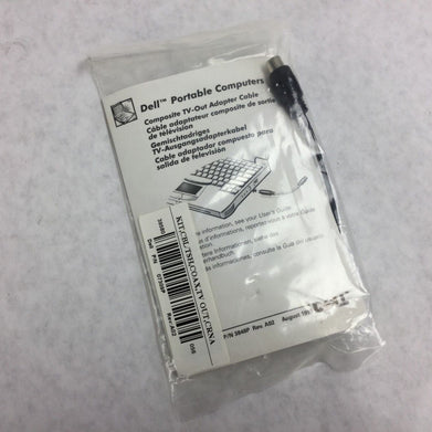 Genuine Dell 07309P Composite Coax TV Out Cable   Factory Sealed