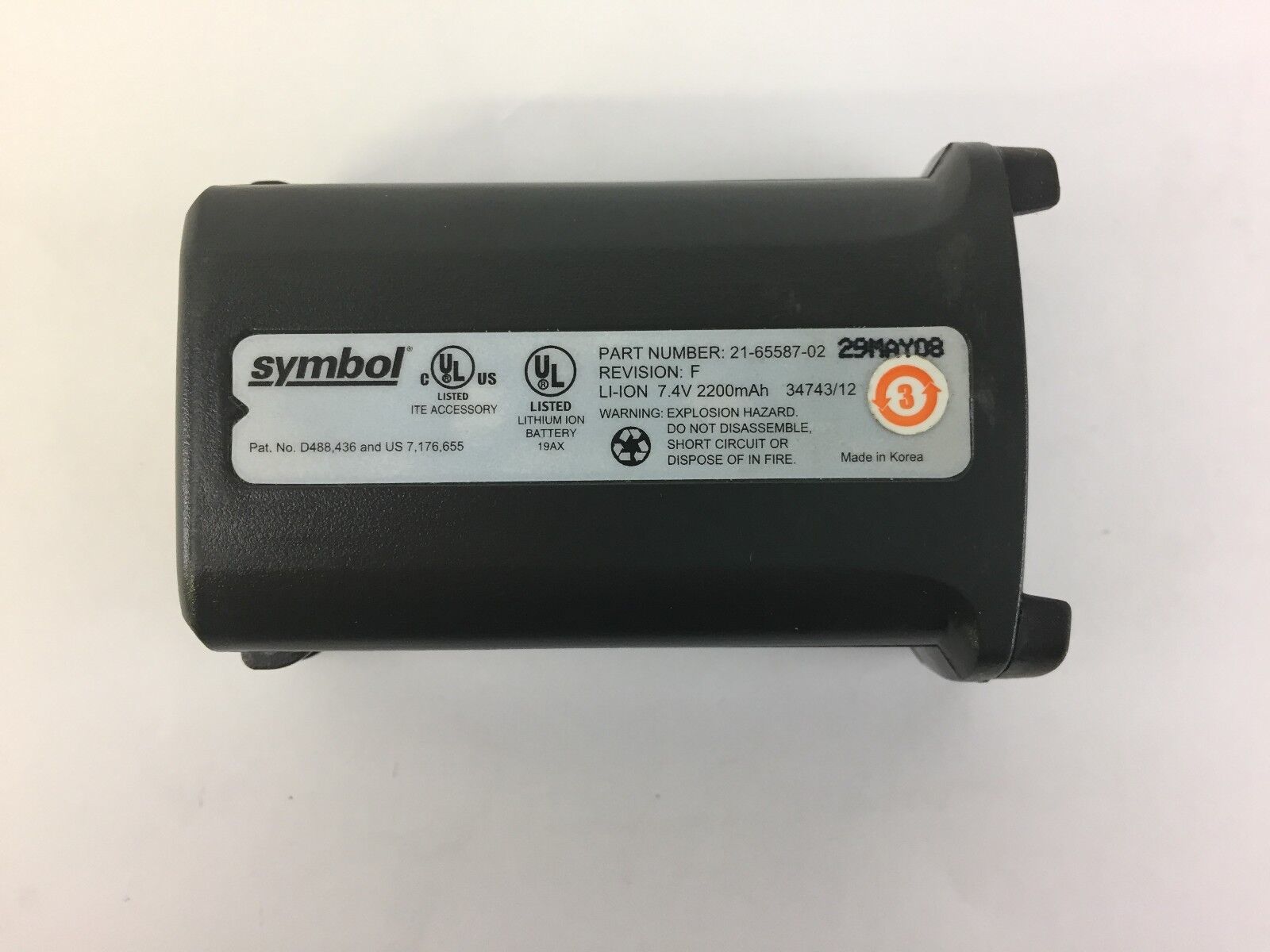 Symbol Motorola Battery 21 65587 02