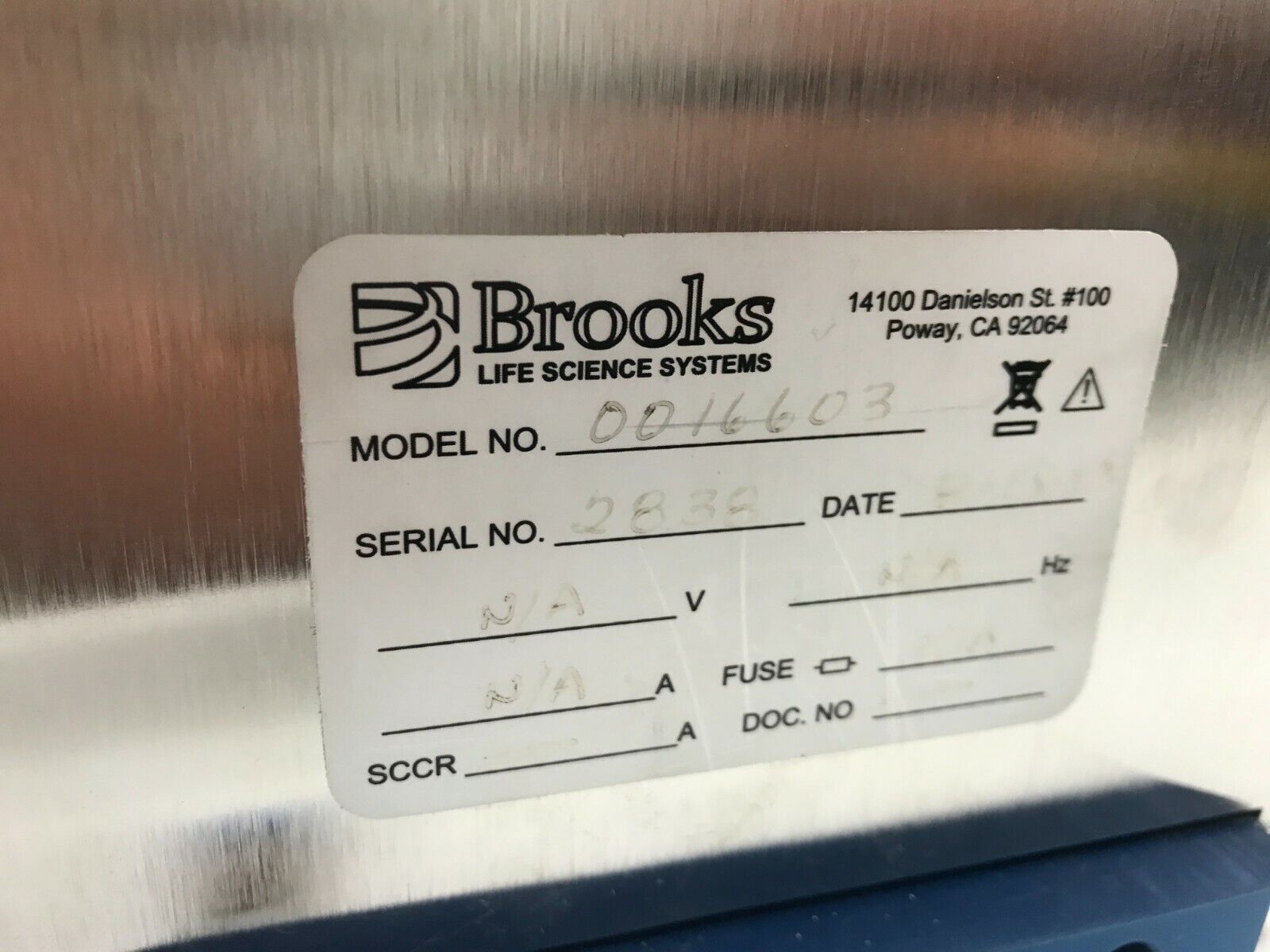 Brooks Science Systems Tecan Remp EasySealer 0016603