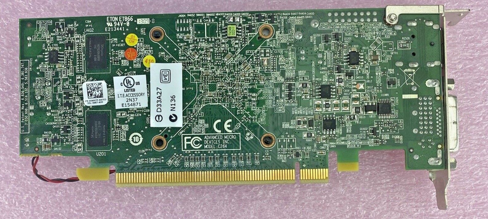 Mix of 4 Untested Radeon 1GB DisplayPort DVI PCIe16 Low Profile GPUs