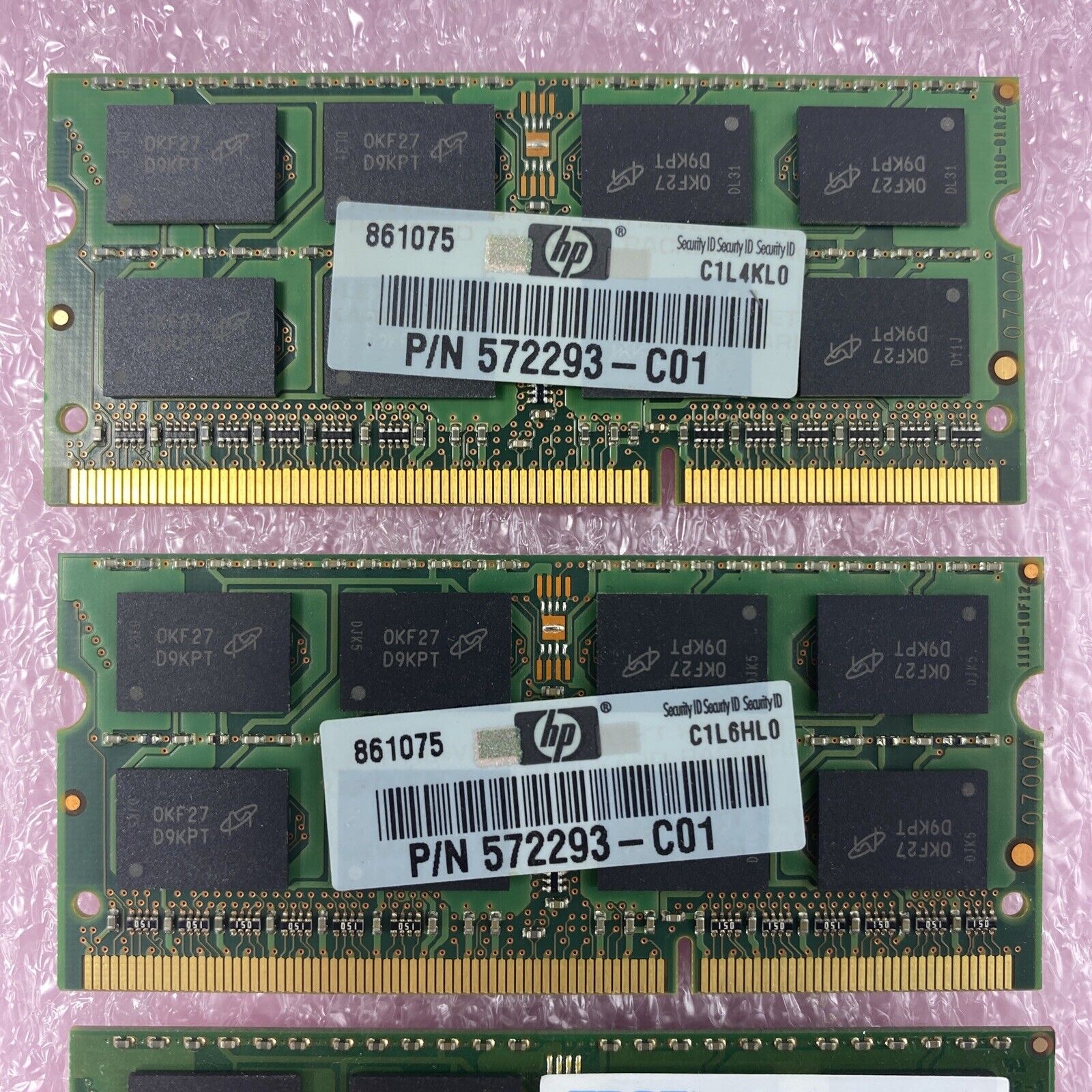 Lot( 4 ) 2GB Micron MT16JSF25664HZ-1G4F1 PC3-10600S DDR3 SO-DIMM 2Rx8 RAM